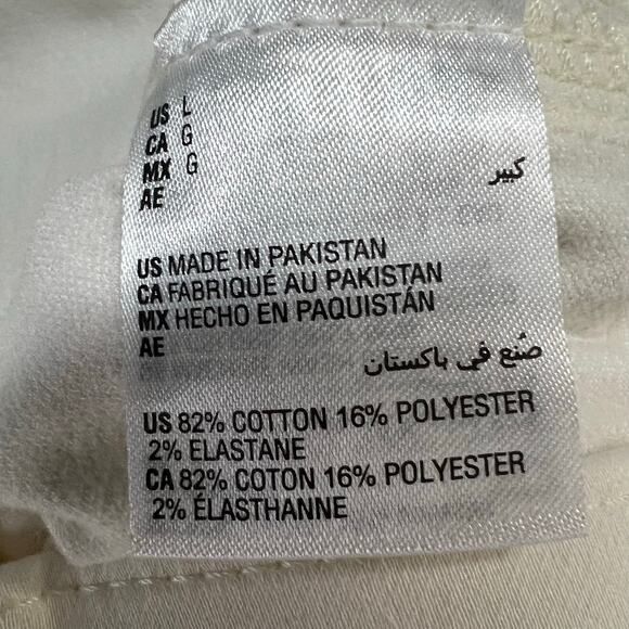 Style & Co Dobby Straight Leg Pants Womens L Cream Pull On Mid Rise Comfort New - Picture 12 of 14